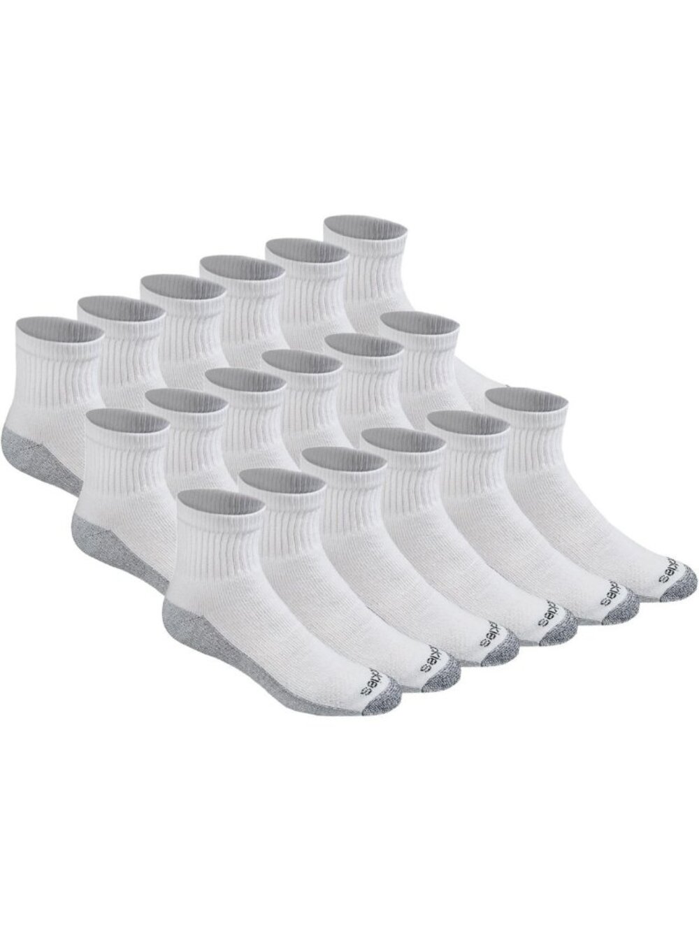 Men's Dri-Tech Moisture Control Quarter Socks - M-XXL, 6-18 Pairs, Comfort Fit